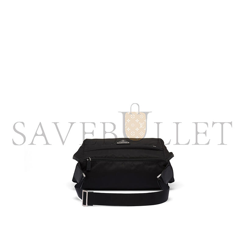 Pra*a re-nylon and saffiano leather shoulder bags 2vh994 (27*15.5*14cm)